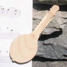 mandolin music clip handmade musician gift solid wood